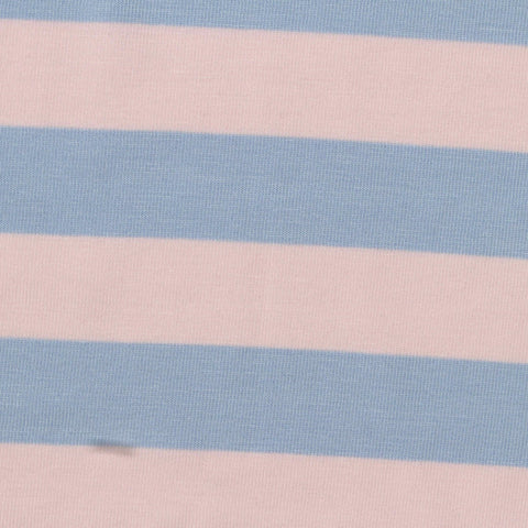 Light Blue Stripe Jersey Knit, Tencel Lyocell
