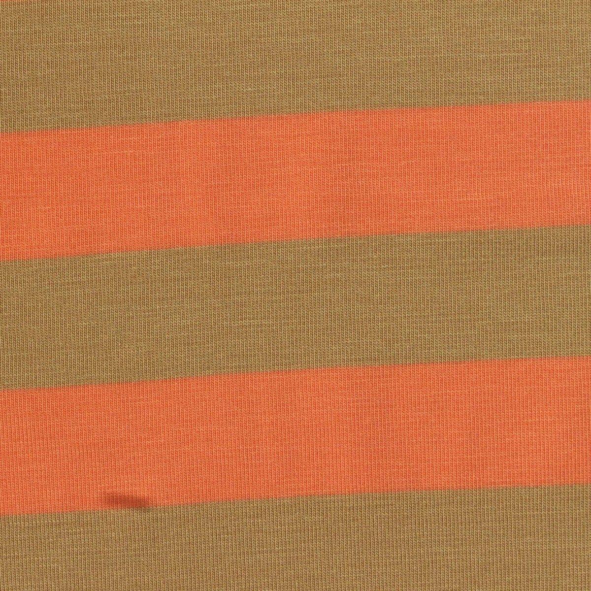 Orange Horizontal-Stripe Jersey Knit, Tencel Lyocell, 220 gsm