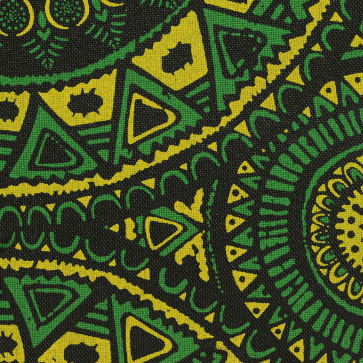 Green Geometric Woven
