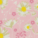 Pink Flowers Woven, Cotton