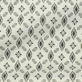 Black Geometric-Diamond Woven