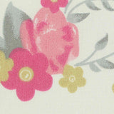 Pink Roses Woven, Cotton — texture