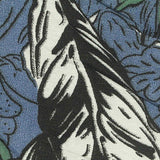 Blue Tropical-Leaf Woven — texture