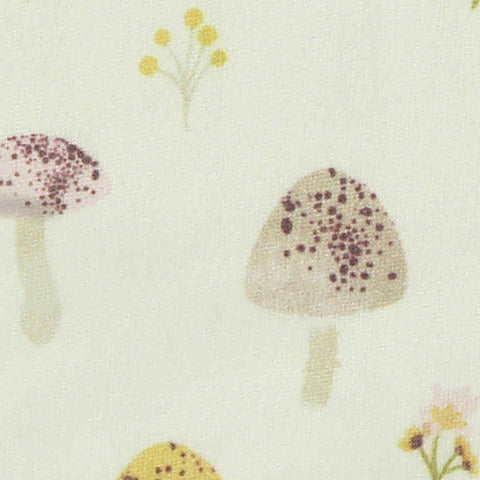 Yellow Flowers Milk Silk Knit, Polyester, 160 gsm