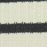 Off-White Horizontal-Stripe Rib Knit, Cotton-Poly