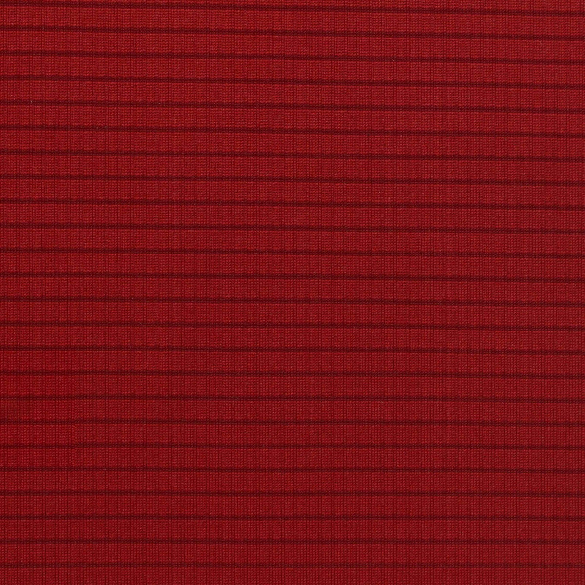 Red Horizontal-Stripe Jersey Knit, Polyester, 150 gsm