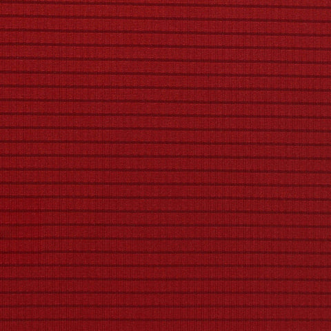 Red Horizontal-Stripe Jersey Knit, Polyester, 150 gsm