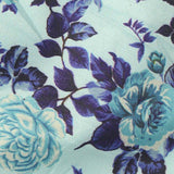 Printed Polyester Stretch Jersey Knit Fabric, 110 gsm, 152 cm — Blue — texture