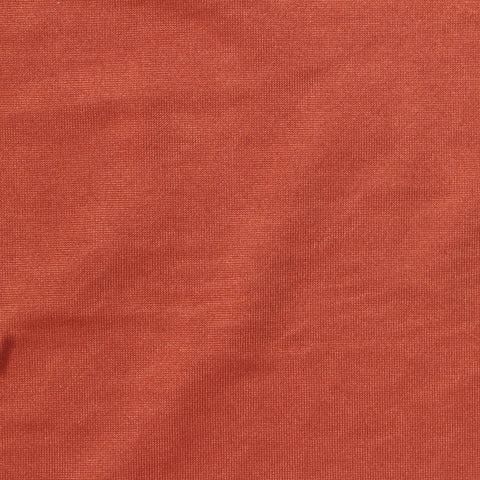Brushed Polyester Stretch Milk Silk Knit Fabric, 160 gsm, 155 cm — Orange