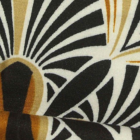Black Lines Milk Silk Knit, Polyester