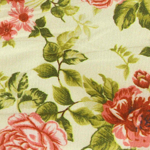 Printed Polyester Stretch Jersey Knit Fabric, 110 gsm, 152 cm — Yellow