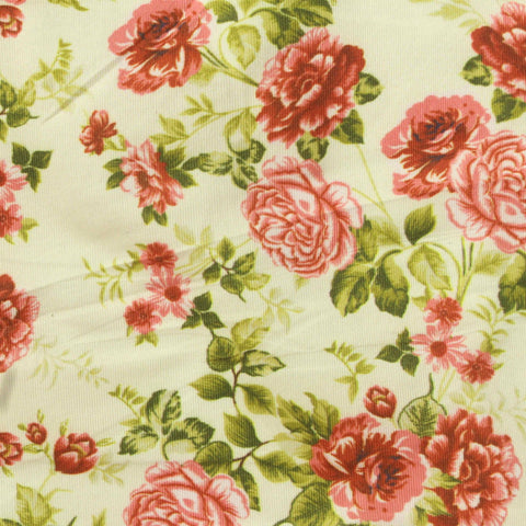 Printed Polyester Stretch Jersey Knit Fabric, 110 gsm, 152 cm — Yellow