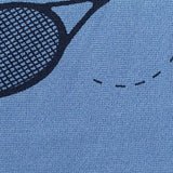 Black Lines Birdseye Knit, Polyester — texture