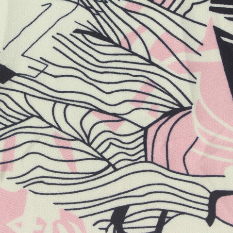 Black Lines Linen-Look, Polyester