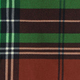 Green Bold-Plaid Milk Silk Knit, Polyester