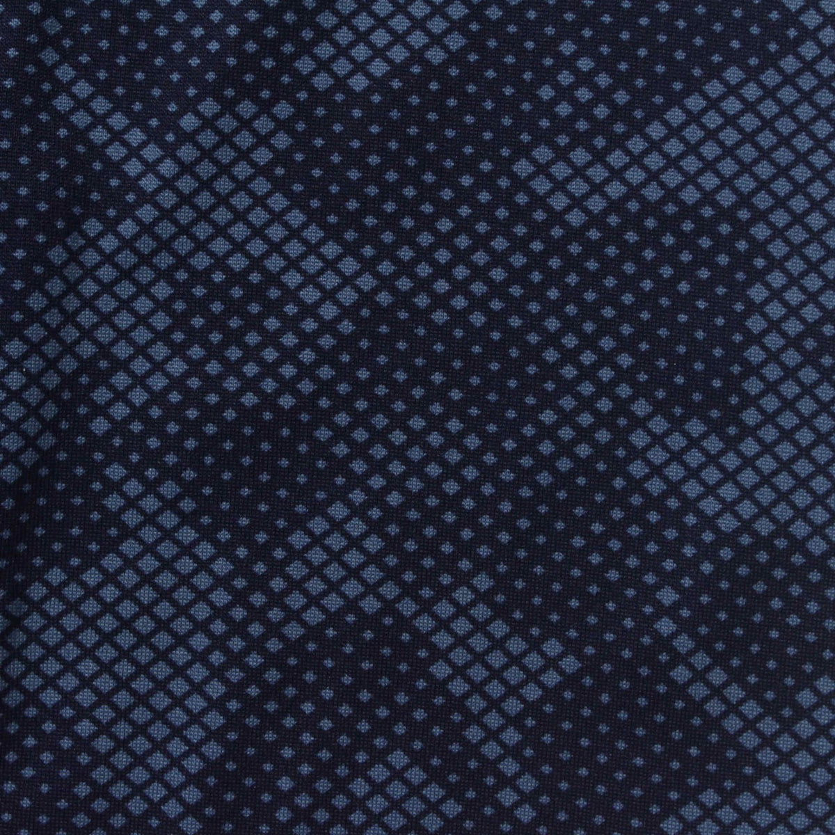 Dark Blue Geometric-Diamond Jersey Knit, Polyester