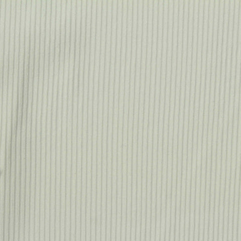 Polyester Stretch Rib Knit Fabric, 260 gsm, 150 cm — White, ref EF-265850