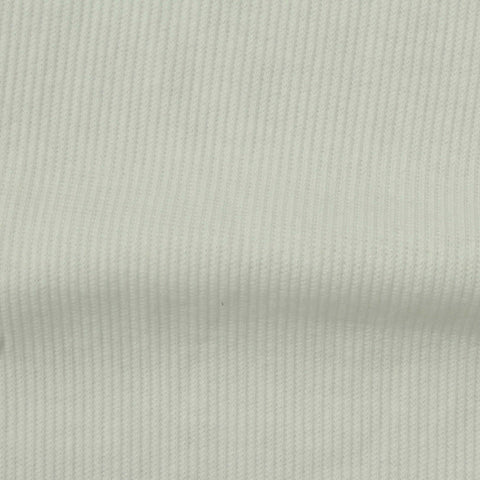 Polyester Stretch Rib Knit Fabric, 225 gsm, 148 cm — White