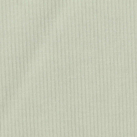 Polyester Viscose Stretch Rib Knit Fabric, 340 gsm, 128 cm — Green