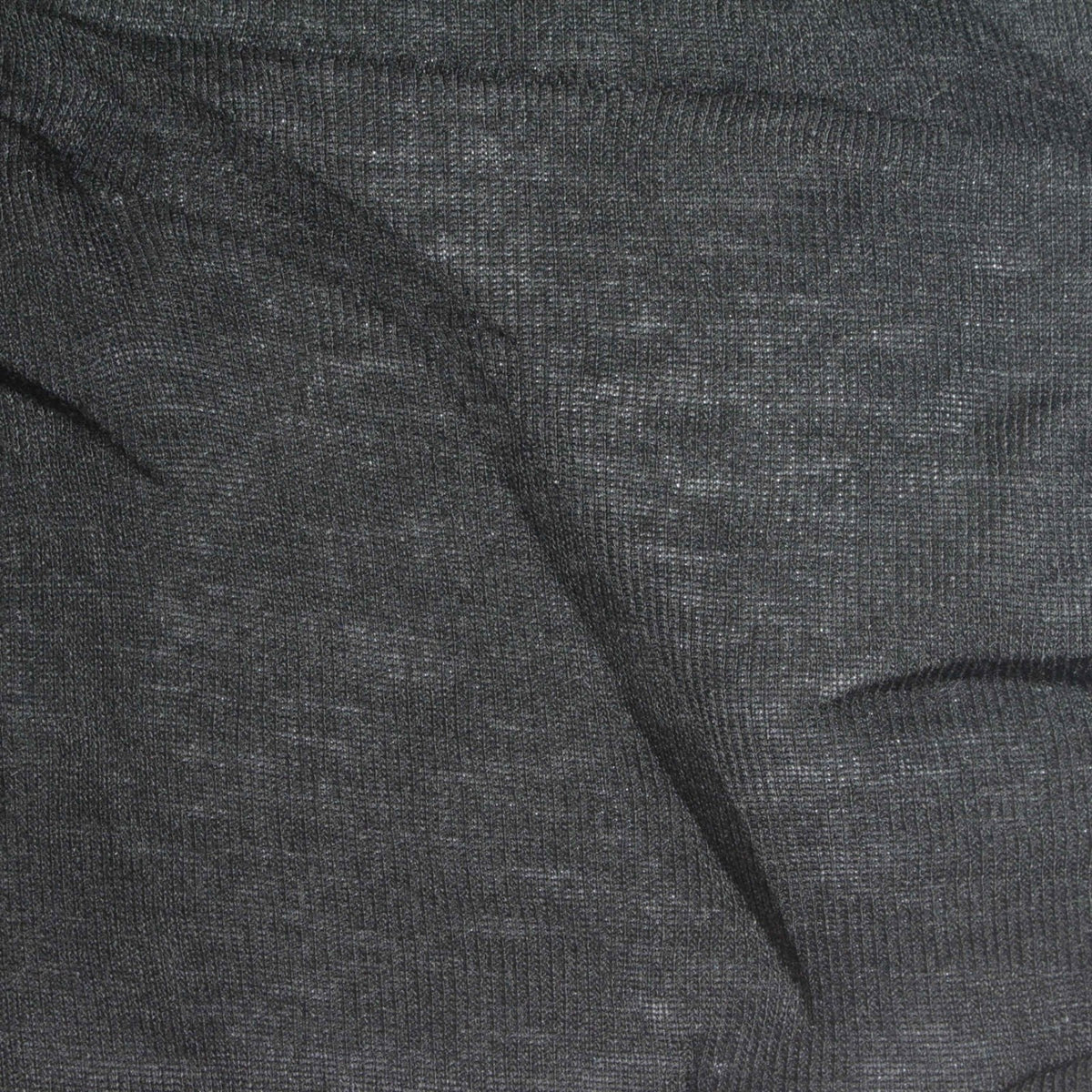 Dark Grey Heather Jersey Knit, Poly-Viscose, 120 gsm