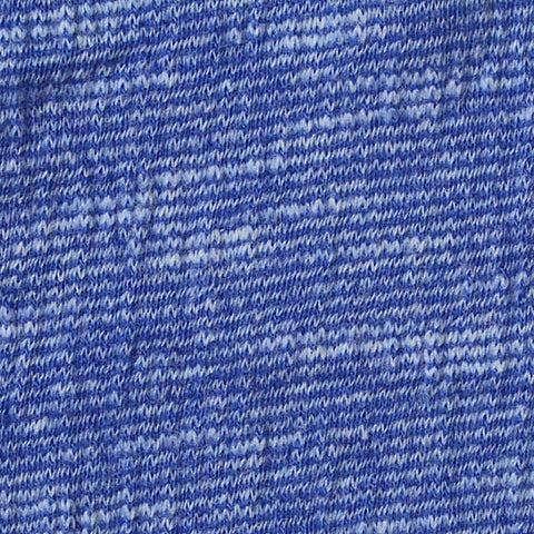 Blue Heathered-Marl Crepe, Poly-Cotton