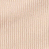 Polyester Stretch Rib Knit Fabric, 280 gsm, 140 cm — Beige — texture