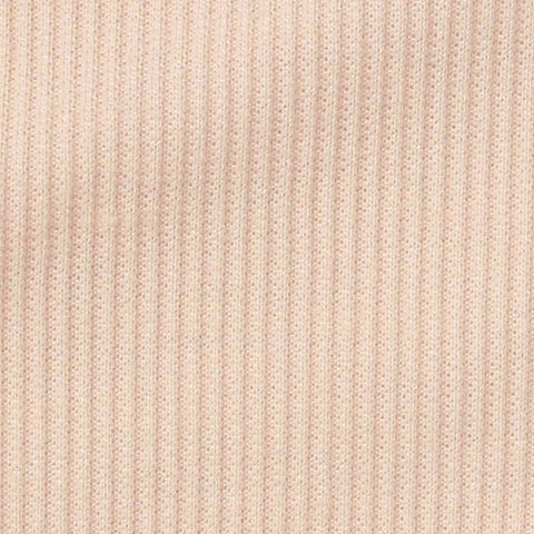 Polyester Stretch Rib Knit Fabric, 280 gsm, 140 cm — Beige, ref EF-265925