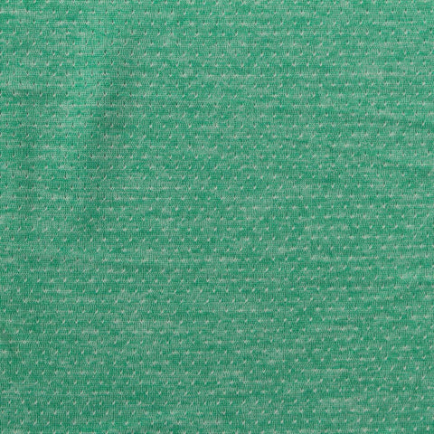 Green Marl Birdseye Knit, Polyester, 130 gsm