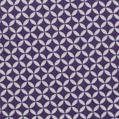 White Geometric Jersey Knit, Polyester