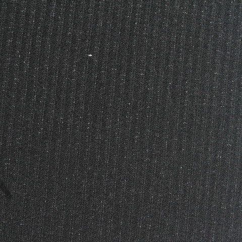 Dark Grey Marl Rib Knit, Poly-Viscose, 235 gsm, 167 cm