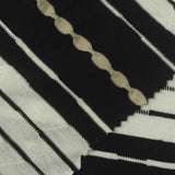 Black Stripes Jersey Knit, Poly-Viscose