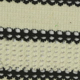 Black Openwork Chunky Knit, Cotton-Poly