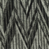 Black Zigzag Interlock Knit, Viscose-Spandex