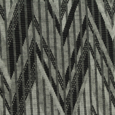 Black Zigzag Interlock Knit, Viscose-Spandex