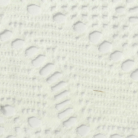 White Openwork Jacquard, Spandex
