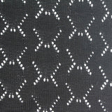Black Openwork-Diamond Jacquard, Poly-Viscose