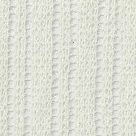 Polyester Cotton Chunky Knit Fabric, 135 gsm, 170 cm — White