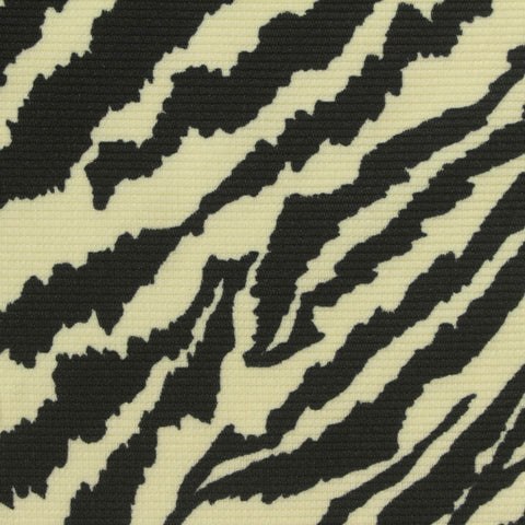 Black Zebra Knit, Polyester, 260 gsm