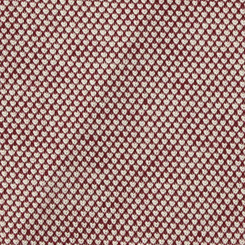 Red Marl Piqué Knit, Poly-Cotton