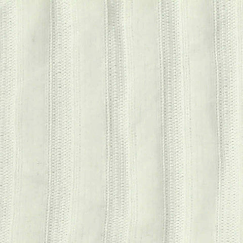 Cream Stripes Rib Knit, Polyester, 240 gsm