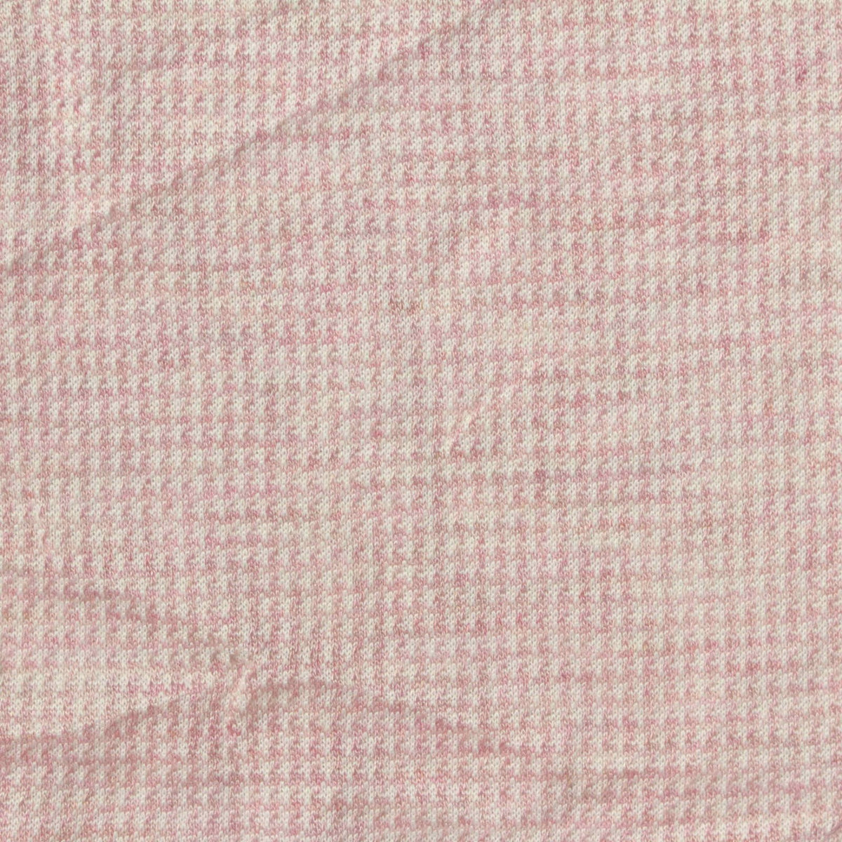 Pink Check Birdseye Knit, Poly-Viscose
