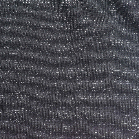 Dark Grey Marl Jersey Knit, Polyester, 190 gsm, 155 cm