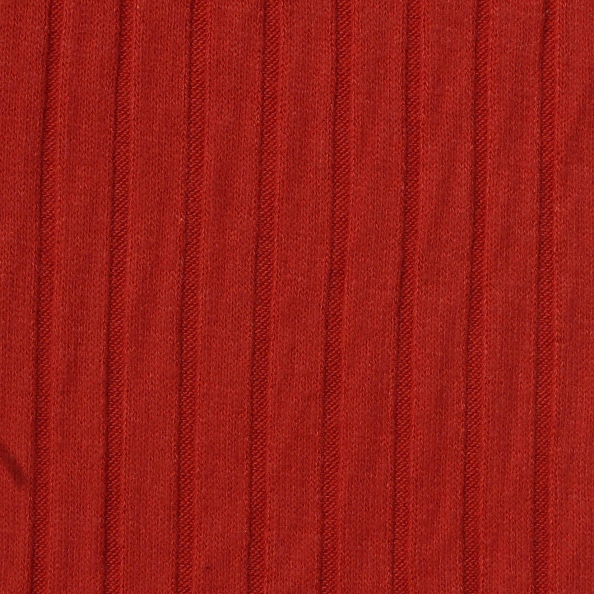 Viscose Polyester Stretch Rib Knit Fabric, 300 gsm, 135 cm — Red