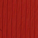 Viscose Polyester Stretch Rib Knit Fabric, 300 gsm, 135 cm — Red