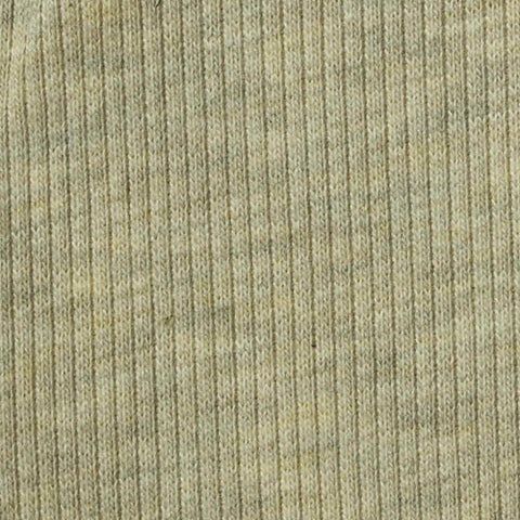 Light Green Heathered-Marl Rib Knit, Poly-Cotton