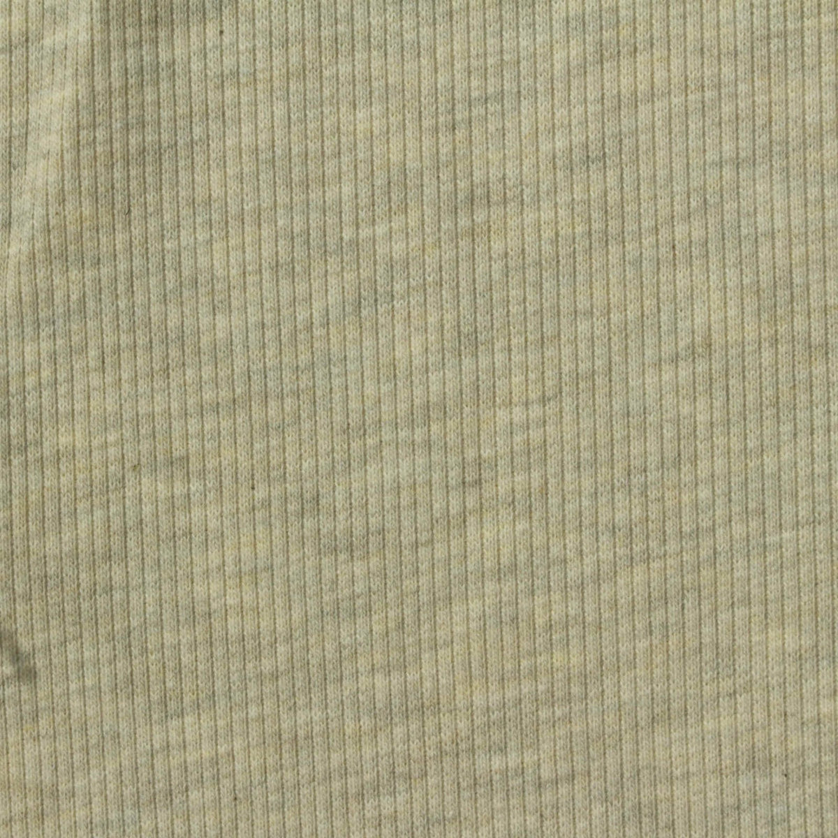 Light Green Heathered-Marl Rib Knit, Poly-Cotton