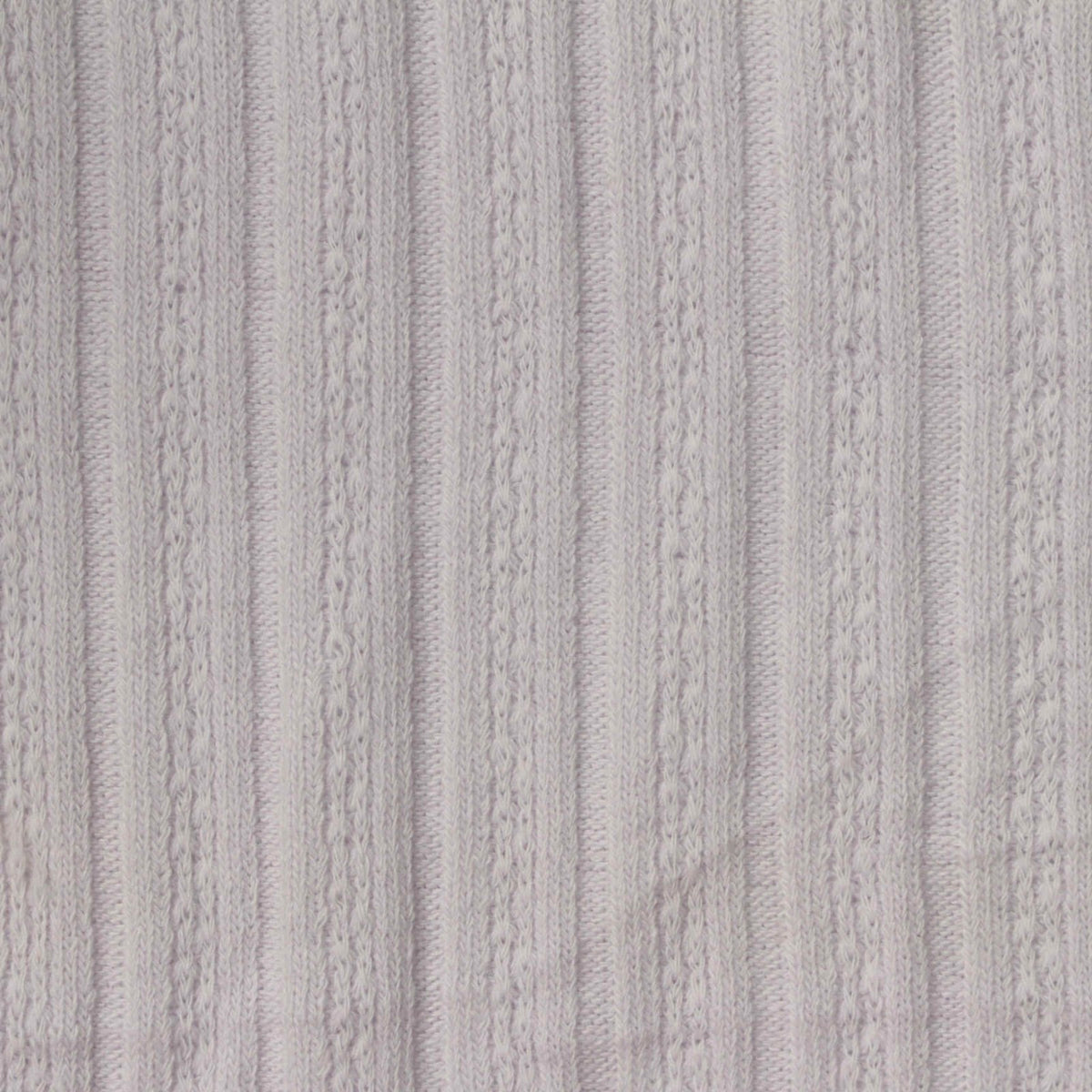 Grey Tone-on-Tone Rib Knit, Cotton-Poly