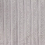 Grey Tone-on-Tone Rib Knit, Cotton-Poly