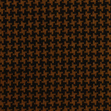 Black Houndstooth Interlock Knit, Poly-Cotton