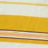 Yellow Horizontal-Stripe Jersey Knit, Cotton-Poly